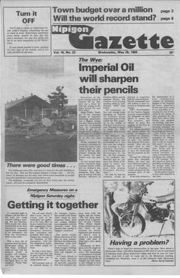 Nipigon Gazette, 28 May 1980