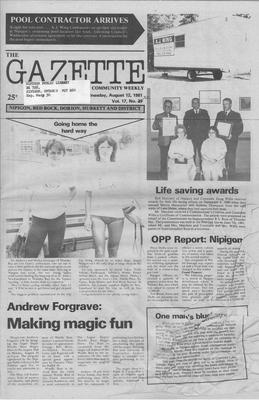 Gazette Community Weekly (Nipigon, ON), 12 Aug 1981