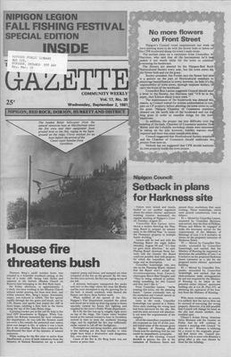 Gazette Community Weekly (Nipigon, ON), 2 Sep 1981