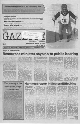 Gazette Community Weekly (Nipigon, ON), 10 Mar 1982