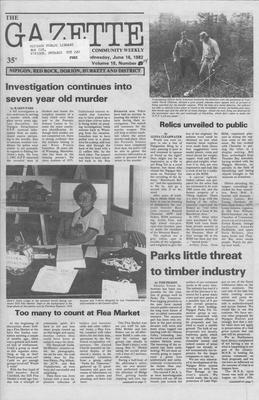 Gazette Community Weekly (Nipigon, ON), 16 Jun 1982