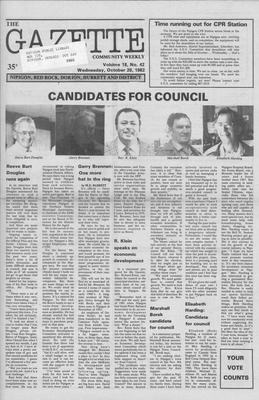 Gazette Community Weekly (Nipigon, ON), 20 Oct 1982