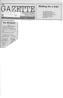 Gazette Community Weekly (Nipigon, ON), 10 Nov 1982