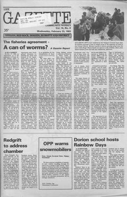 Gazette Community Weekly (Nipigon, ON), 23 Feb 1983