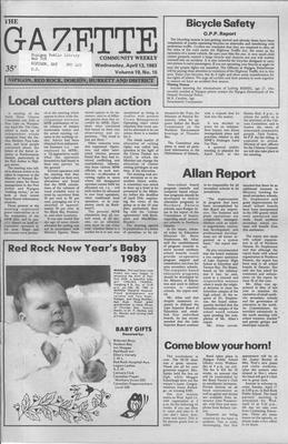 Gazette Community Weekly (Nipigon, ON), 13 Apr 1983