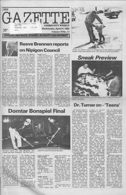 Gazette Community Weekly (Nipigon, ON), 27 Apr 1983