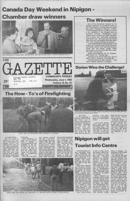 Gazette Community Weekly (Nipigon, ON), 1 Jun 1983