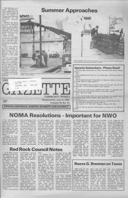 Gazette Community Weekly (Nipigon, ON), 8 Jun 1983