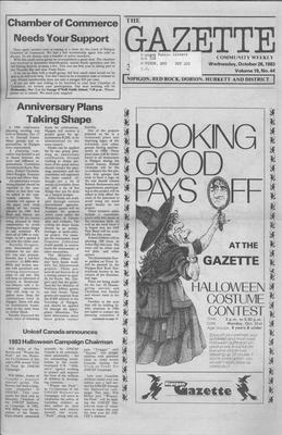 Gazette Community Weekly (Nipigon, ON), 26 Oct 1983