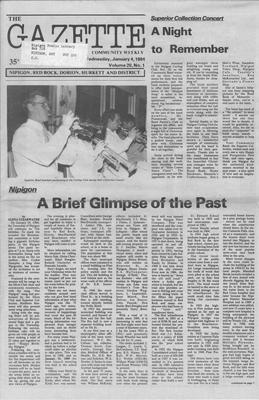 Gazette Community Weekly (Nipigon, ON), 4 Jan 1984