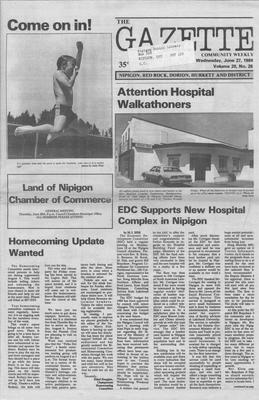 Gazette Community Weekly (Nipigon, ON), 27 Jun 1984