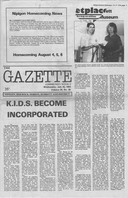 Gazette Community Weekly (Nipigon, ON), 25 Jul 1984