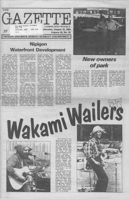 Gazette Community Weekly (Nipigon, ON), 15 Aug 1984