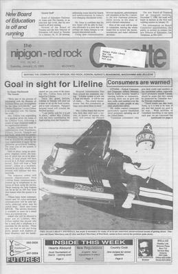 Nipigon Red-Rock Gazette, 10 Jan 1989