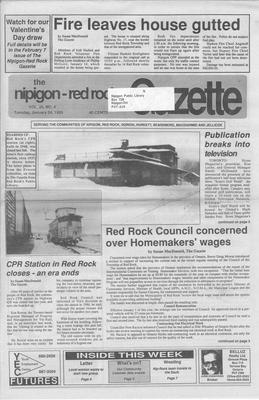 Nipigon Red-Rock Gazette, 24 Jan 1989