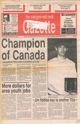 Nipigon Red-Rock Gazette, 16 May 1989