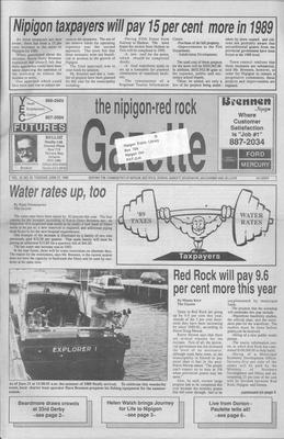 Nipigon Red-Rock Gazette, 27 Jun 1989