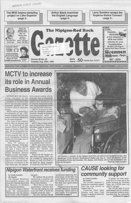 Nipigon Red-Rock Gazette, 25 Aug 1992