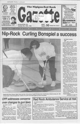 Nipigon Red-Rock Gazette, 24 Nov 1992