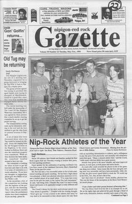 Nipigon Red-Rock Gazette, 31 May 1994