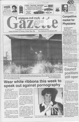 Nipigon Red-Rock Gazette, 25 Oct 1994