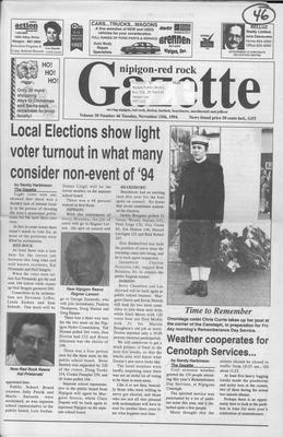 Nipigon Red-Rock Gazette, 15 Nov 1994