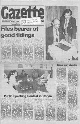 Gazette (Nipigon, ON), 1 May 1985