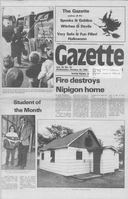 Gazette (Nipigon, ON), 30 Oct 1985