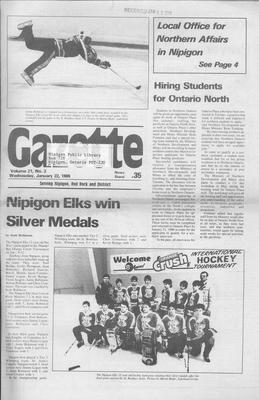 Gazette (Nipigon, ON), 22 Jan 1986