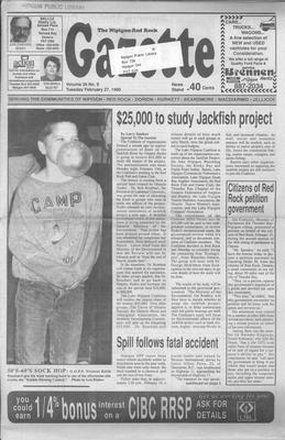 Nipigon Red-Rock Gazette, 27 Feb 1990