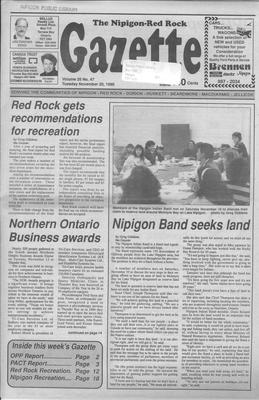 Nipigon Red-Rock Gazette, 20 Nov 1990