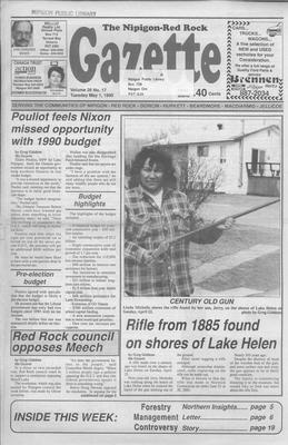 Nipigon Red-Rock Gazette, 1 May 1990