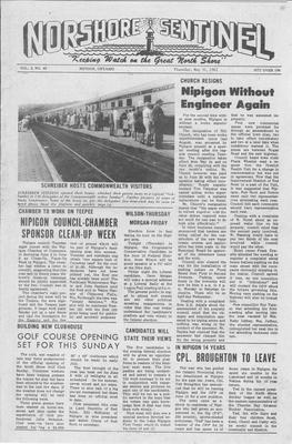 Norshore Sentinel (Nipigon, ON), 31 May 1962