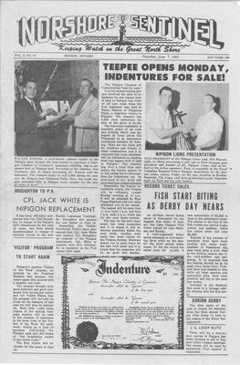 Norshore Sentinel (Nipigon, ON), 7 Jun 1962