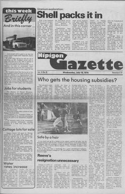 Nipigon Gazette, 19 Jul 1978