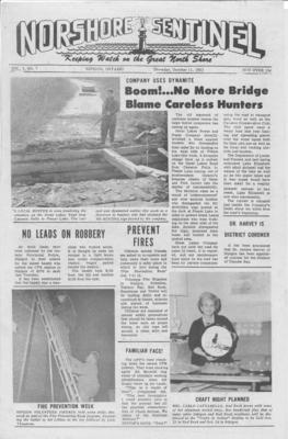 Norshore Sentinel (Nipigon, ON), 11 Oct 1962