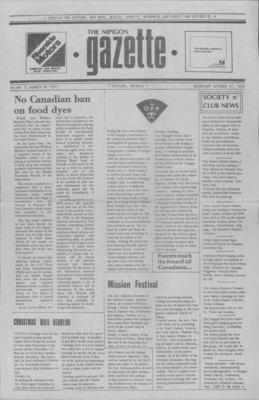 Nipigon Gazette, 27 Oct 1976