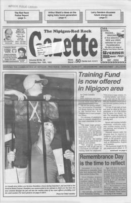 Nipigon Red-Rock Gazette, 10 Nov 1992