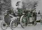 Steam engine and wagon