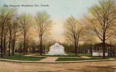 Victoria Park War Memorial in Woodstock, ON