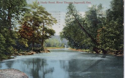 A Shady Bend, River Thames, Ingersoll, Ont