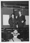 Princess Elizabeth and Prince Phillip at The Woodstock CNR Station