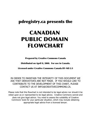 Canadian Public Domain Flowchart