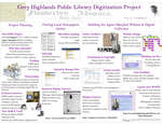 Grey Highlands Public Library Digitization Project, Promotional Poster