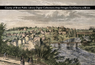 County of Brant Digital Collections lithograph postcard