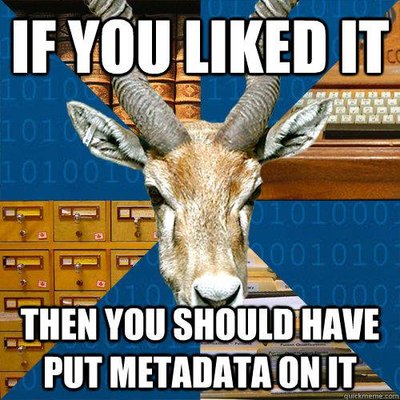 Put metadata on it
