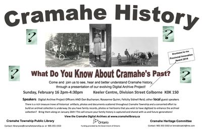 Cramahe Heritage Day Poster