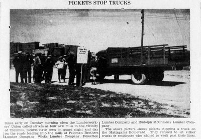 <i>The Porcupine Advance</i> Coverage on the Sawmill Workers' Union Strike Attracted Police Attention, 1939