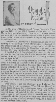 <i>The Liberal</i> Published an Article on an Isolated Chinese Community in Vancouver, Its Limited Connection With Other Towns Created a Sense of Mystery In Many Canadians, 1959