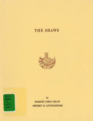 The Shaws, in 2 volumes